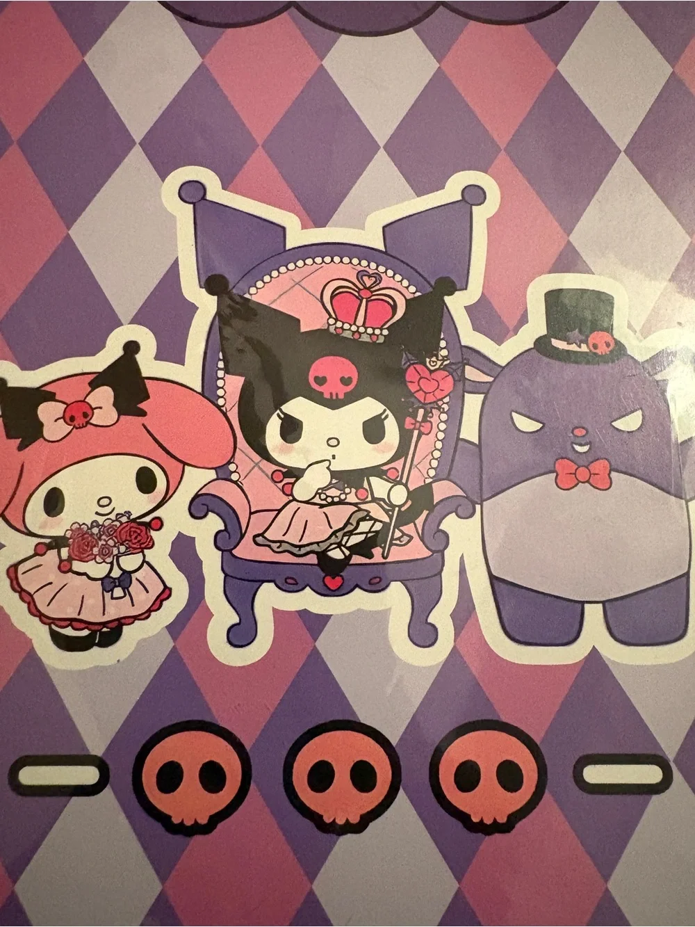 Sanrio  Purple family binder and‎ binder paper